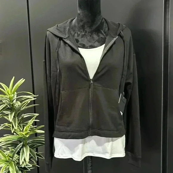 90° By Reflex Hoodie, Full zip, hip pockets, soft fabric,athletic - Picture 1 of 10
